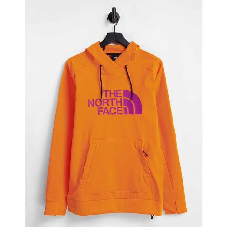 Orange north store face hoodie