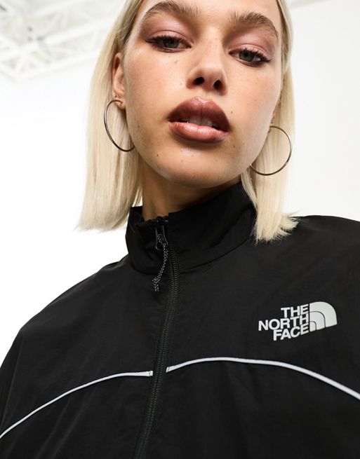The North Face Tek Piping wind jacket in black