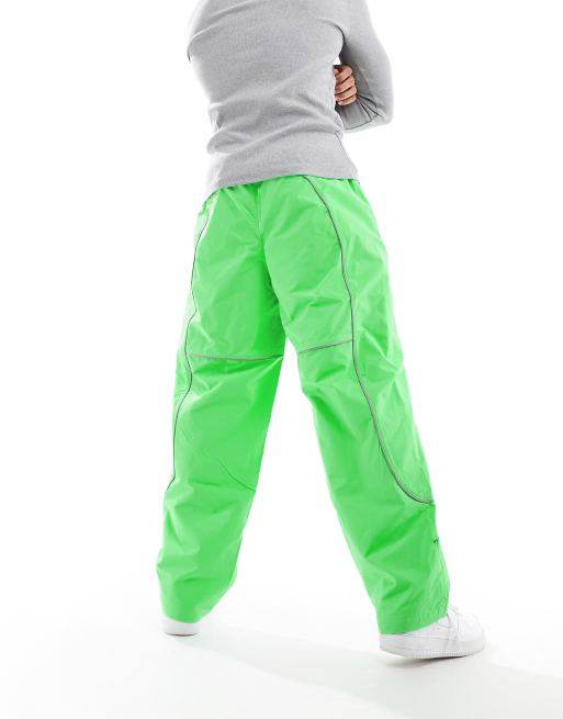 Neon green reflective store pants