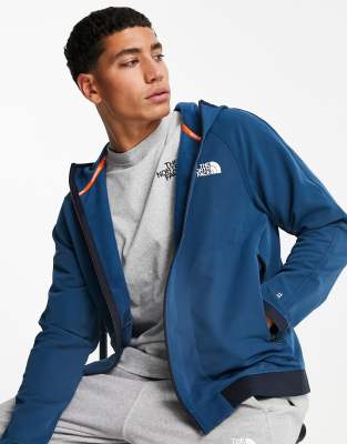 The North Face Tekware full zip hoodie in blue-Blues