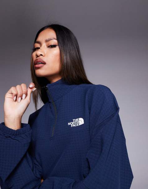 The North Face Tekware Grid quarter zip jacket in navy - view 1