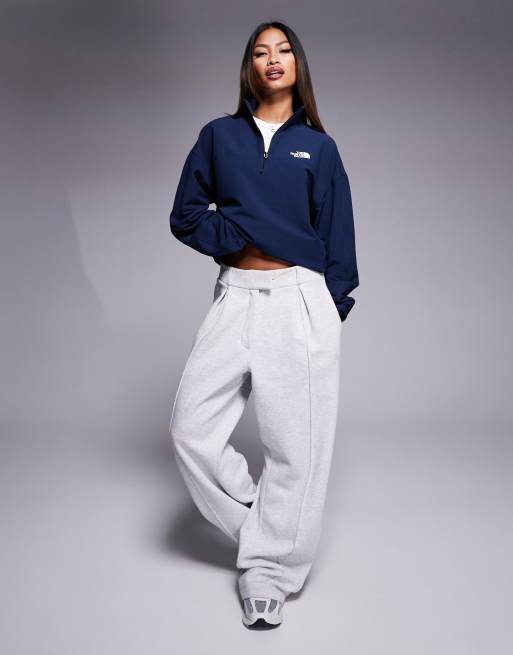 The North Face Tekware Grid quarter zip jacket in navy