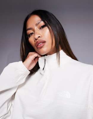 The North Face Tekware Grid Quarter Zip Jacket In White