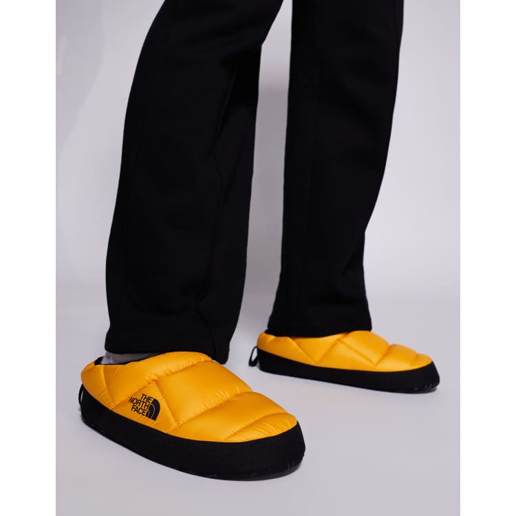 靴 YELLOW MONO SNEAKER MULES TTT The North Face Tent insulated mules in yellow | ASOS