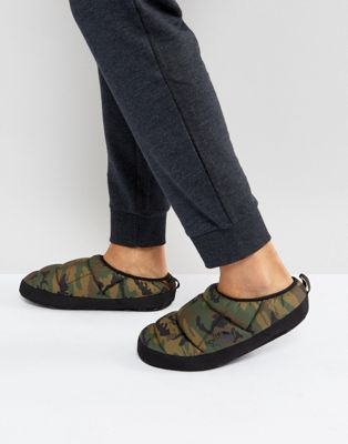 north face camo slippers
