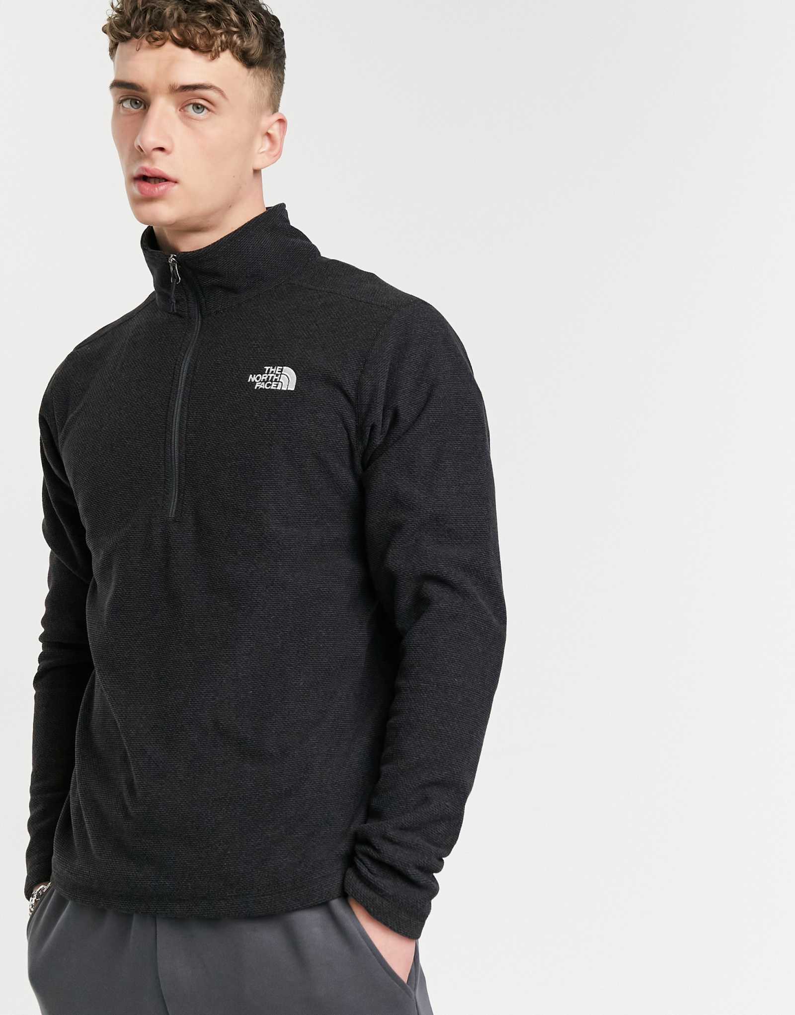 Текстурированная кепка The North Face из флиса на молнии черного цвета 13390₽