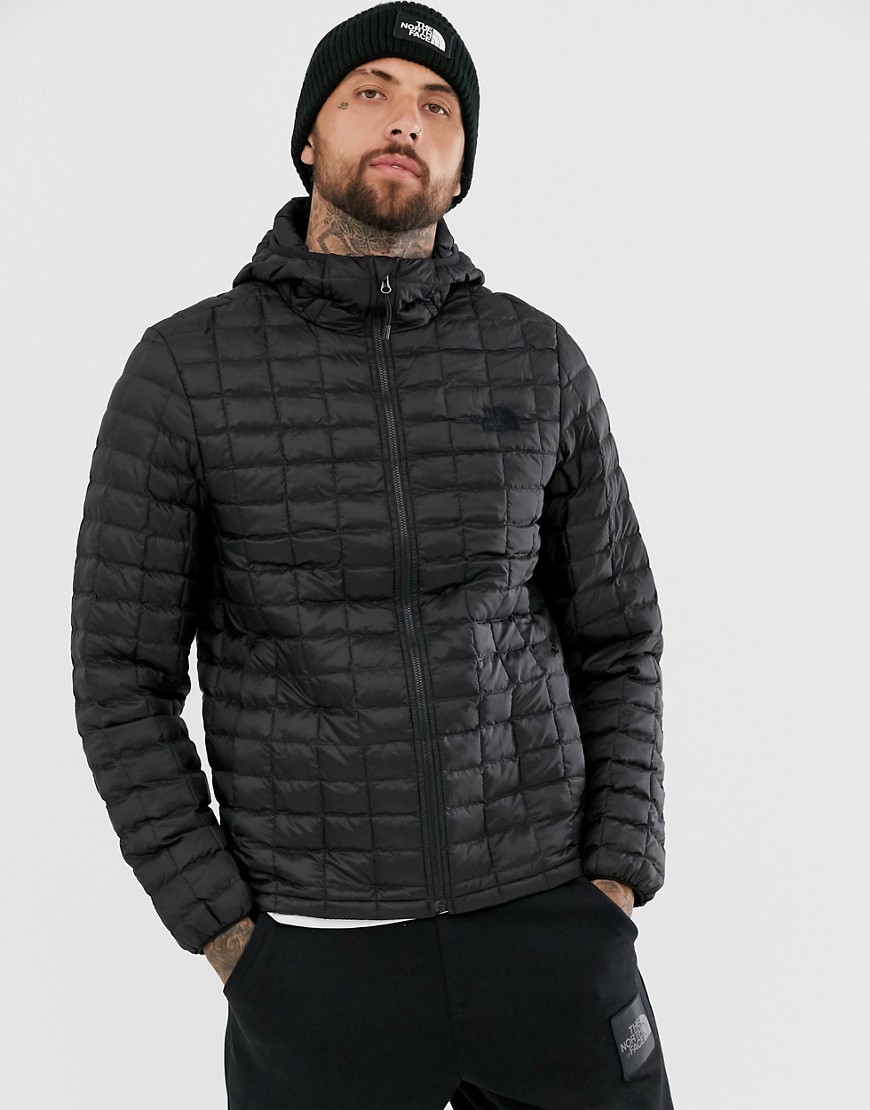 The North Face - thermoball eco - giacca nera con cappuccio-nero