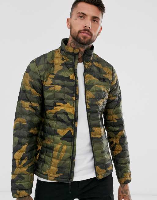 north face coat camo