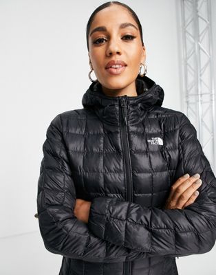 The North Face Thermoball hooded jacket in black - BLACK