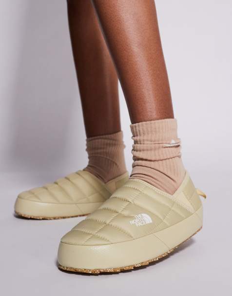 The North Face Thermoball insulated traction mule in gravel beige - view 1