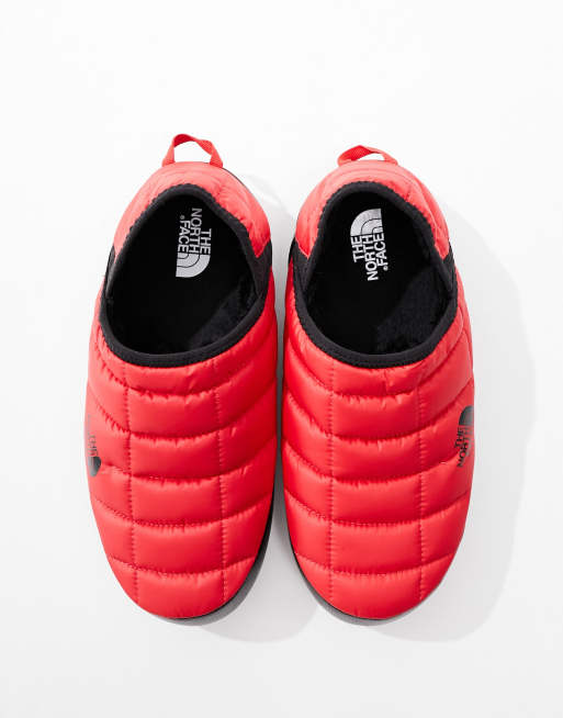 North face slippers discount red