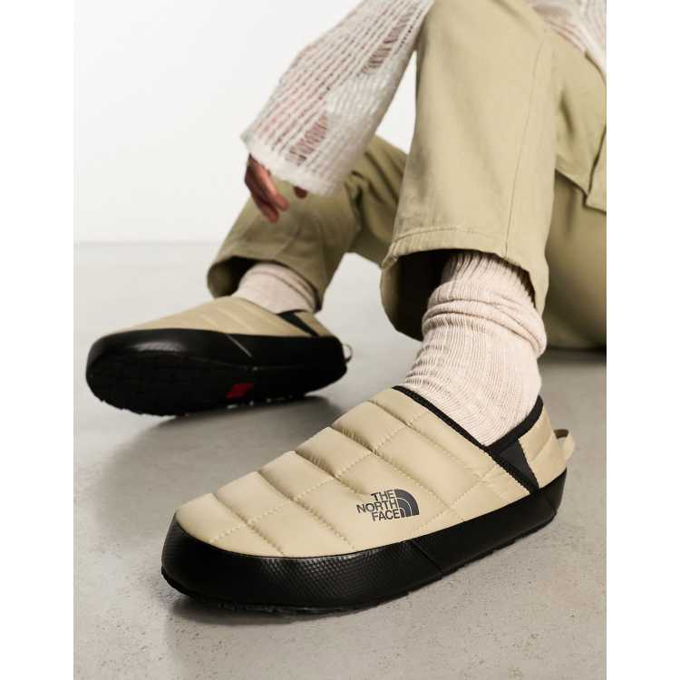 The North Face Thermoball insulated traction mules in stone and black ASOS
