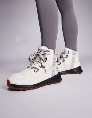 The North Face - Thermoball - Luxuriöse, wasserdichte Schnürstiefel in Gardenia-Weiß/TNF-Schwarz