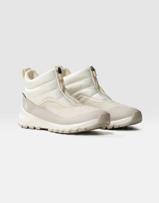 The North Face Thermoball™ progressive ii waterproof zip-up winter boots in  gardenia white/silver grey