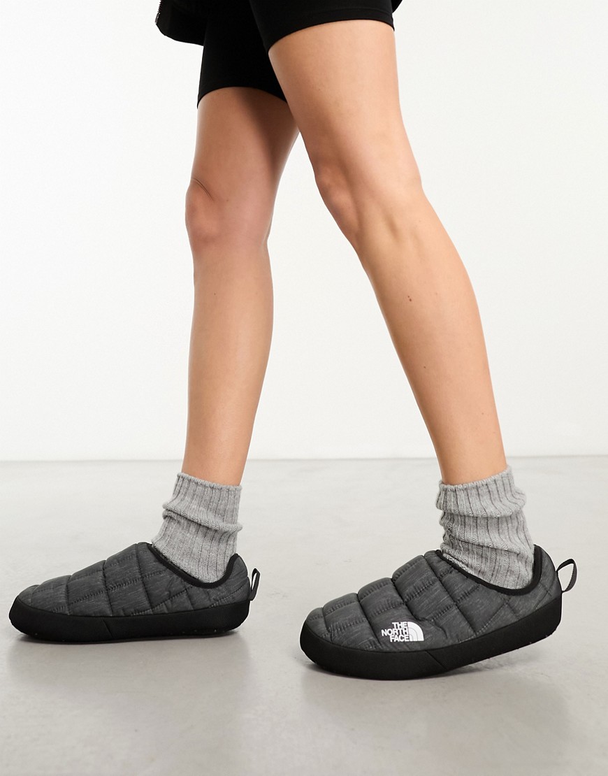 The North Face Thermoball tent mules in grey and black
