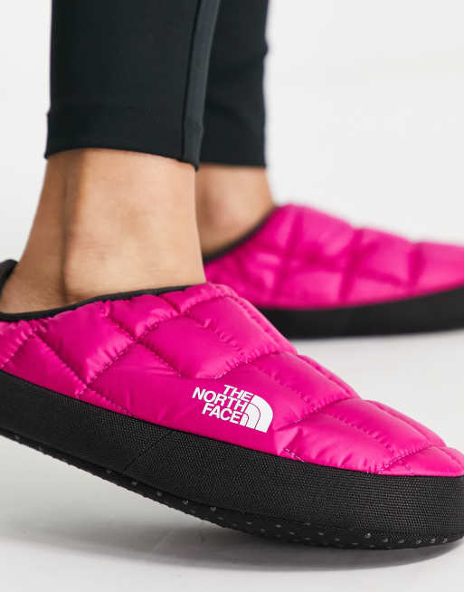 North face 2025 slippers pink