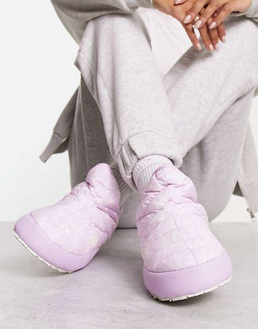 The North Face Thermoball Traction booties in lilac print ASOS