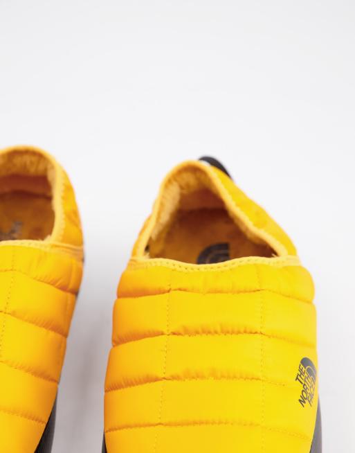 North face slippers sales yellow