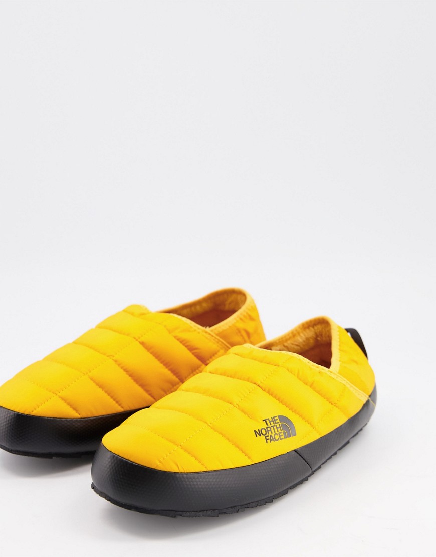 The North Face Thermoball Traction Mule slippers in yellow