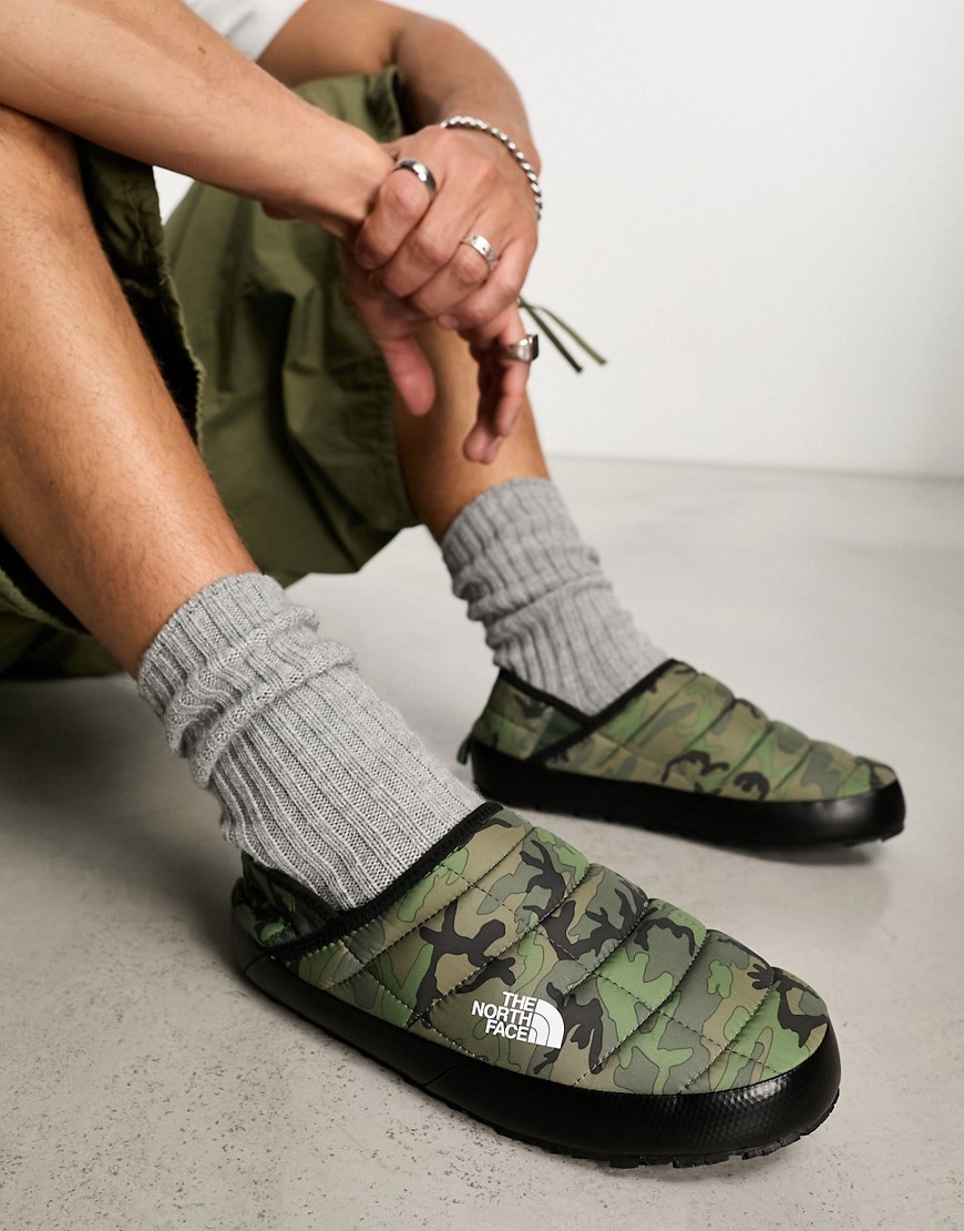 The North Face Thermoball Traction mules in camo-Green
