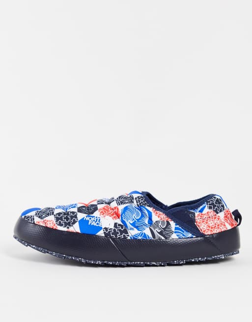 The North Face Thermoball Traction printed mules in blue