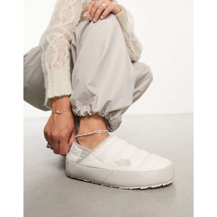 The North Face Thermoball Traction V insulated mules in cream ASOS