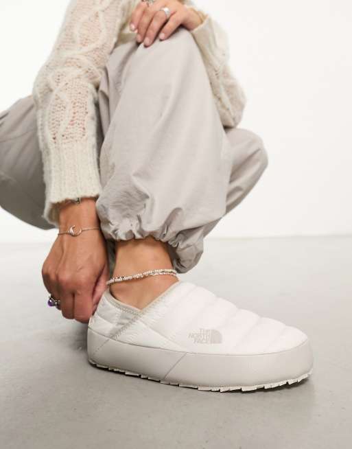 The North Face Thermoball Traction V insulated mules in cream ASOS