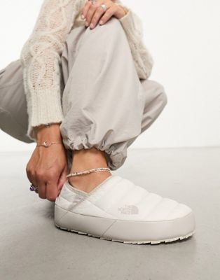 The North Face Thermoball Traction V insulated mules in cream