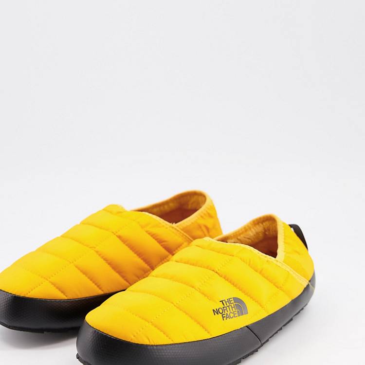 The North Face Thermoball Traction V mule slippers in yellow
