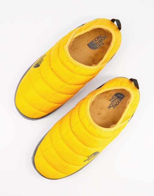 North face 2025 slippers mens yellow