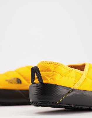 north face slippers yellow