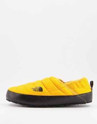 north face slippers yellow