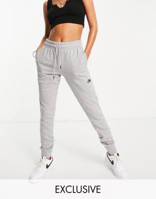 grey joggers tight