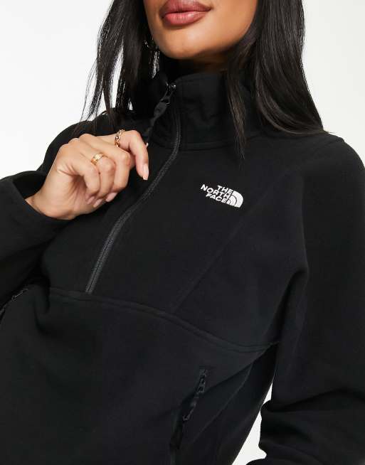 The North Face TKA Attitude 1/4 zip fleece in black