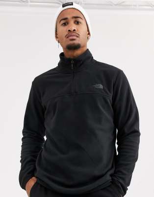 north face black quarter zip