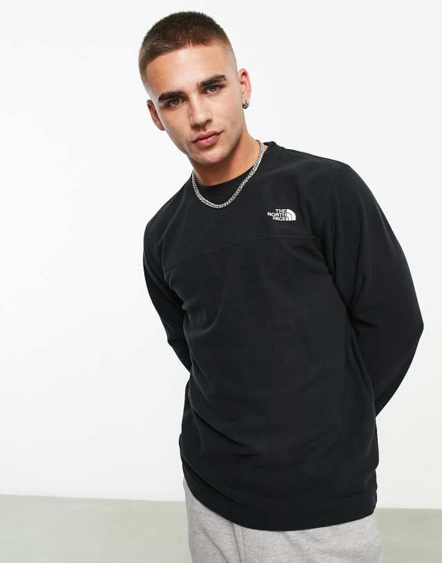 The North Face TKA Glacier crew neck fleece in black