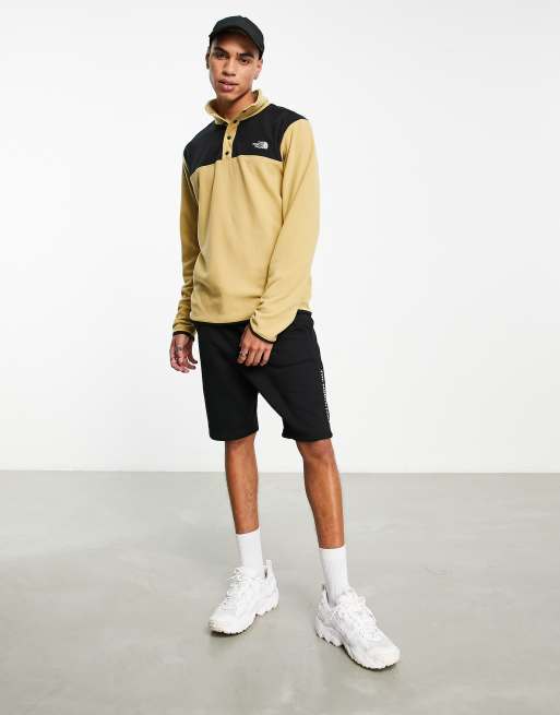 The north face tka discount glacier snap fleece in khaki