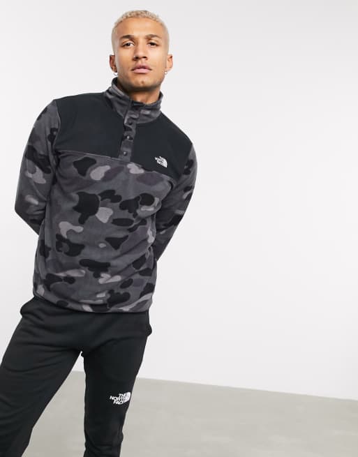 the north face glacier crew camo sweatshirt