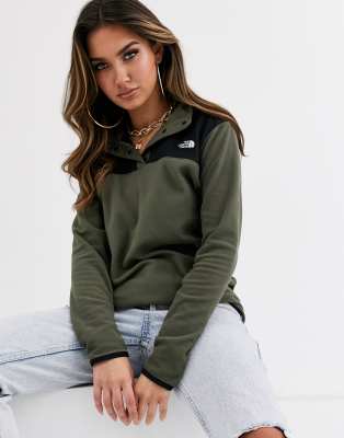 the north face women's snap it fleece pullover