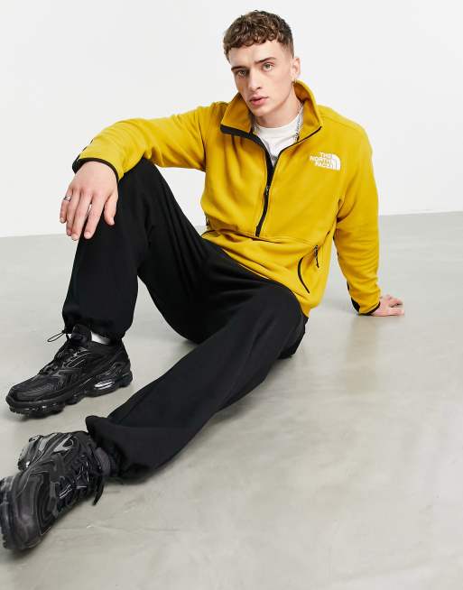 North face yellow hot sale tracksuit