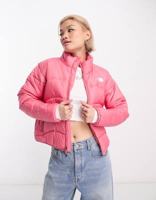 North face pink puffer jacket clearance women's