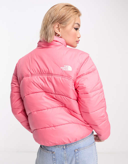 Pink north face deals jacket