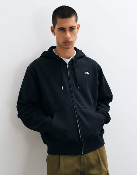 The North Face Tnf™ Essential Simple Dome felpa con cappuccio relaxed con zip intera in tnf black - view 1