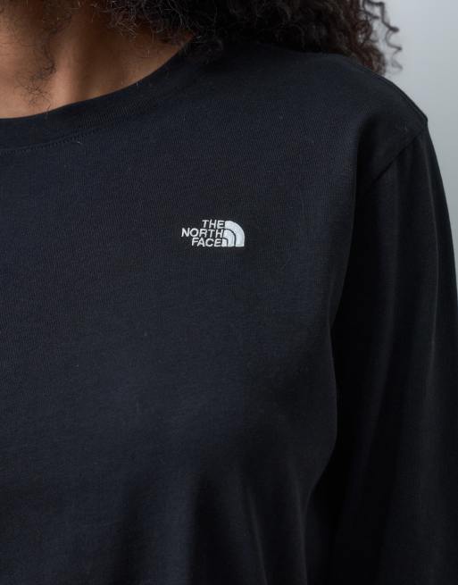 The North Face Tnf™ essential simple dome relaxed long-sleeve t-shirt in tnf black, 4 of 5