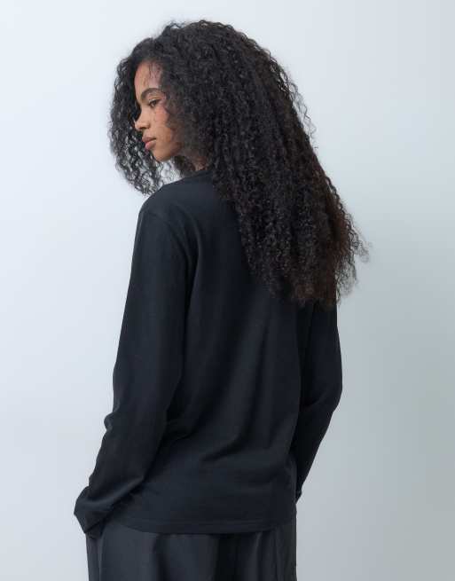 The North Face Tnf™ essential simple dome t-shirt relaxed à manches longues en tnf black, 5 de 5