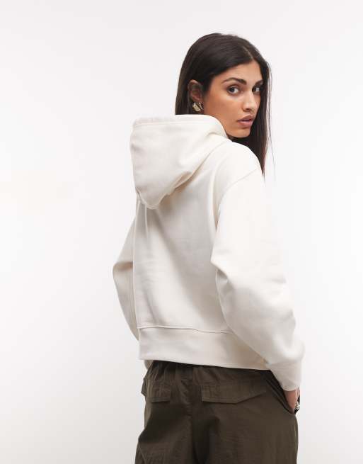 The North Face Tnf™ felpa con cappuccio oversize squadrata Essential Simple Dome in white dune/white dune, 4 di 4