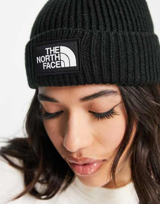 North face beanie hat sales black