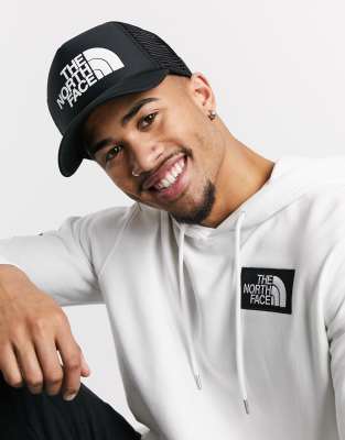 The North Face TNF logo trucker cap in 