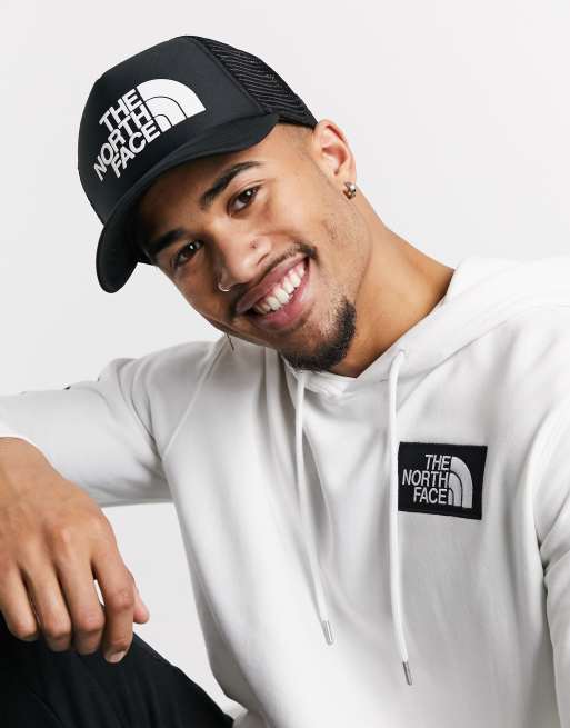 The north face logo trucker new arrivals