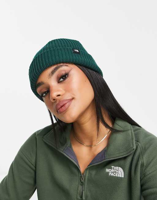 North face beanie on sale green